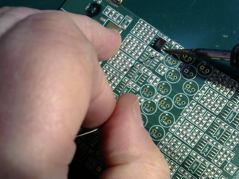 Solder the pins one one side-2