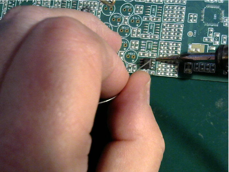 Resolder the first pin