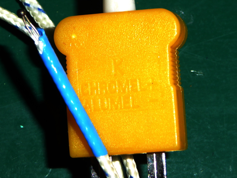 Fixing a K-type thermocouple