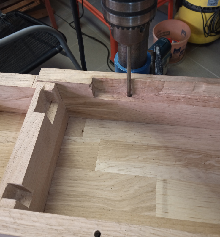 Making the mounting holes 3
