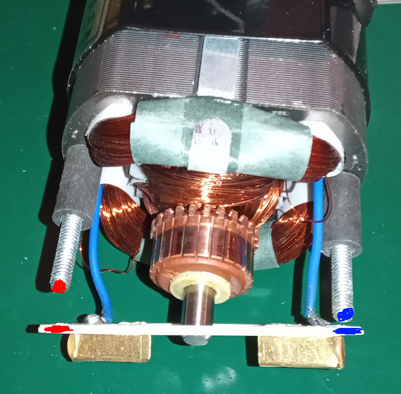 Reversing a universal motor