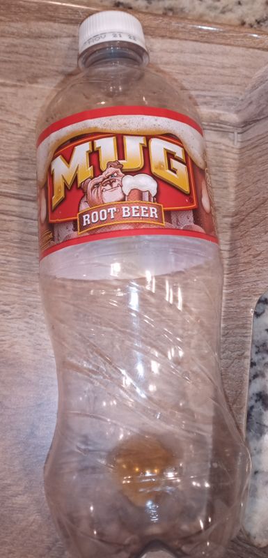 MUG root beer, plastic bottle