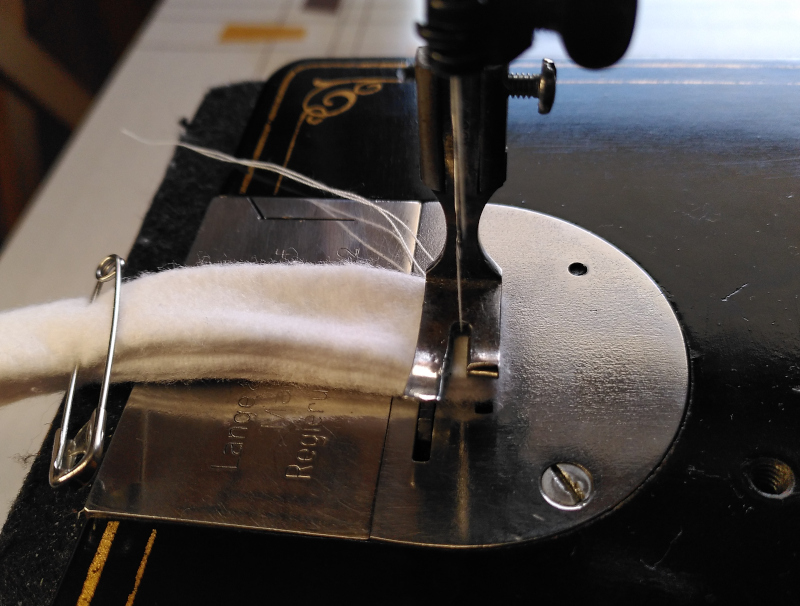 Sew the loops in the straps 1