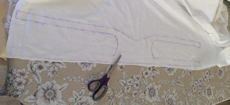Cut the cloth pieces 2