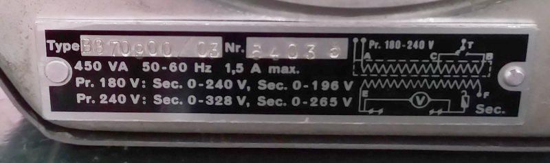 Isolated variac