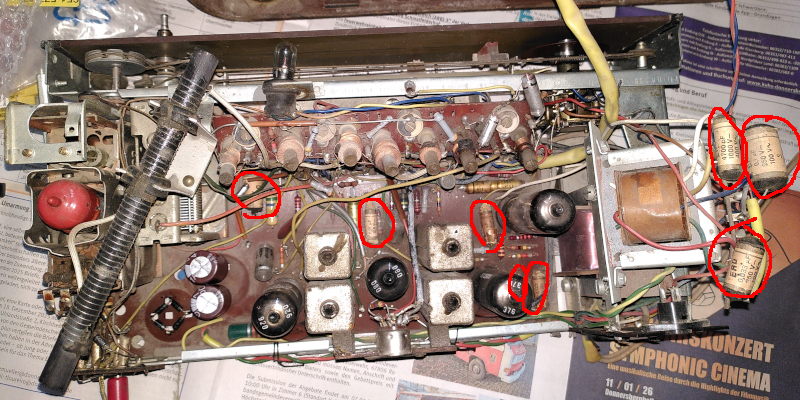 Paper and wax capacitors 1