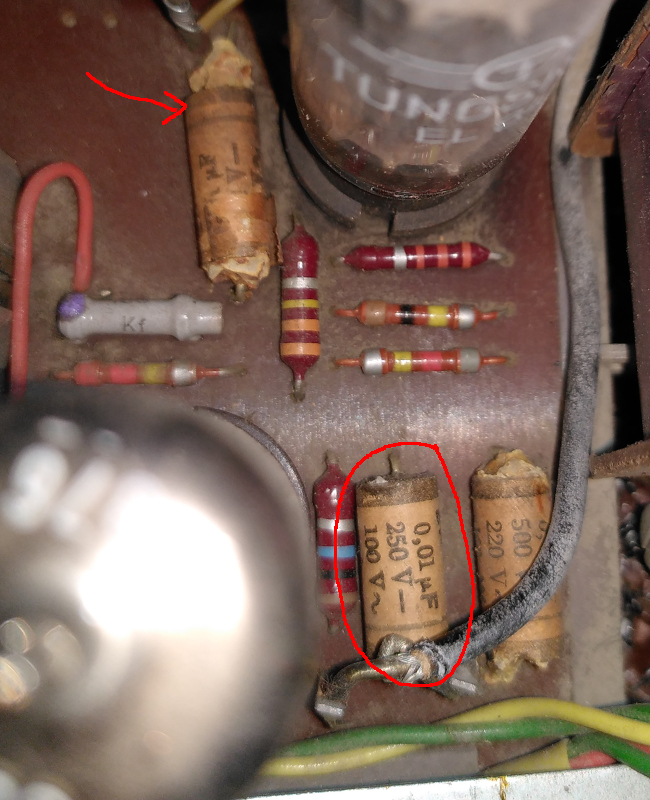 Paper and wax capacitors 2