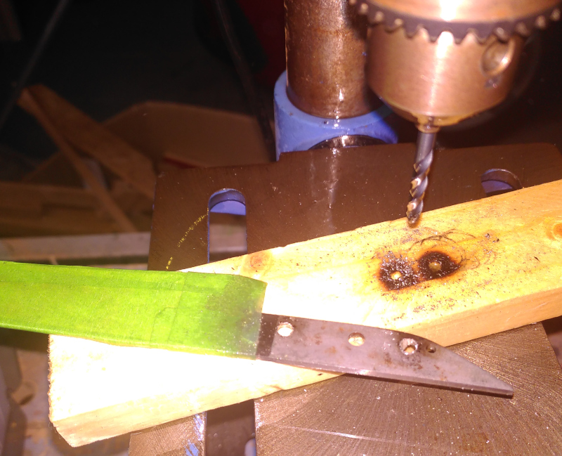 New holes for the pins 2