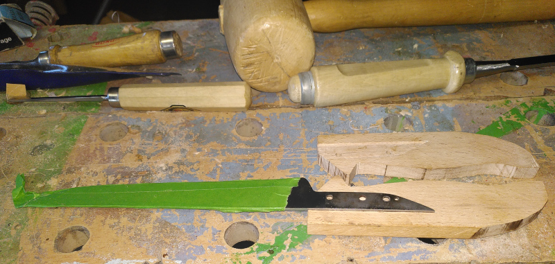 Cutting and shaping the handle 4