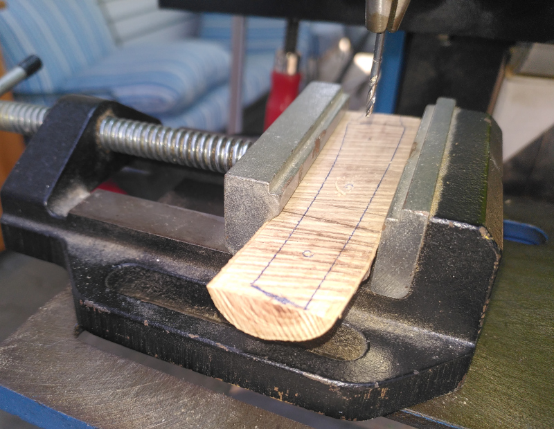 Drilling the scale holes
