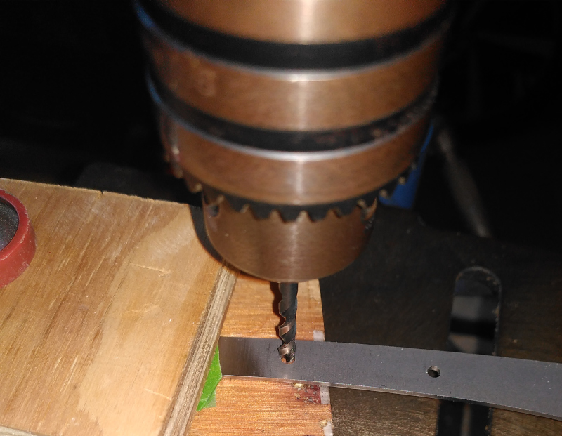 Drilling pin holes 1