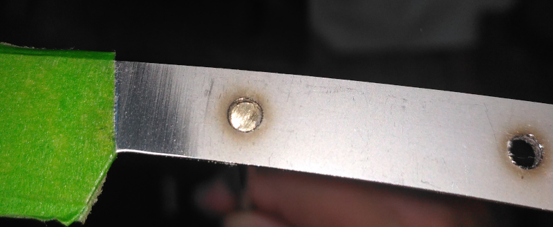 Drilling pin holes 2