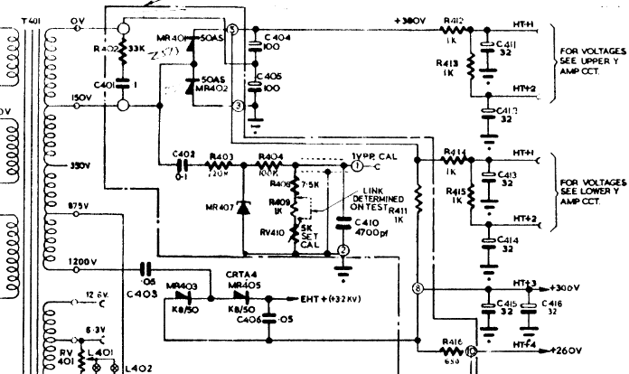 D43 High voltage supply.