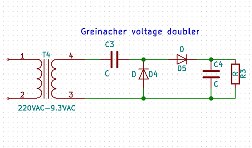 Greinacher voltage doubler.