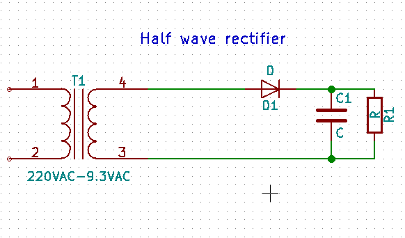 Half wave rectifier.