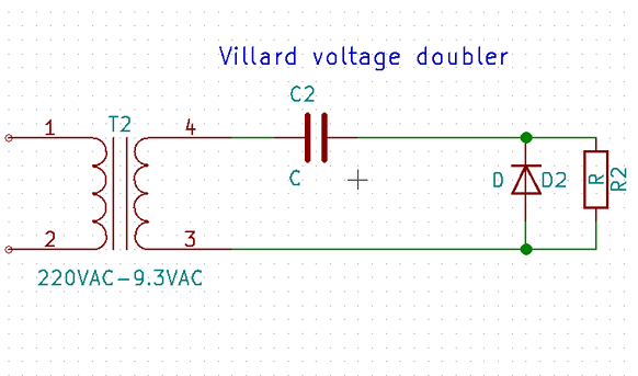 Villard voltage doubler.